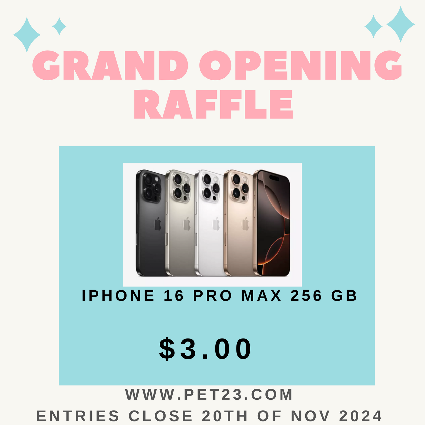 Grand Opening Raffle